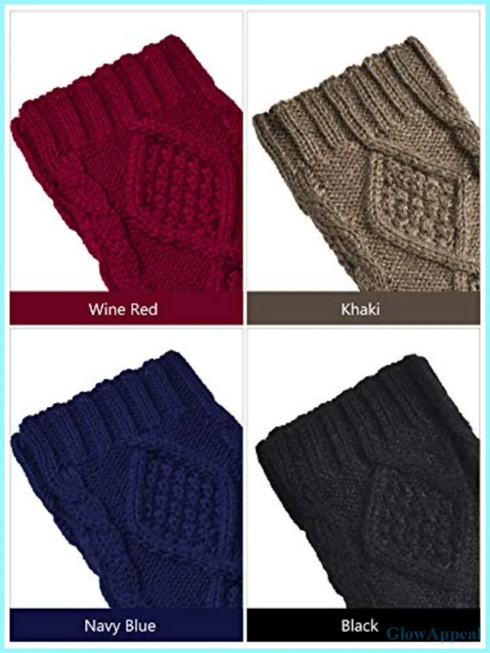 Fingerless Gloves for Women with Thumb Hole - Cozy Knit Half Finger Gloves for